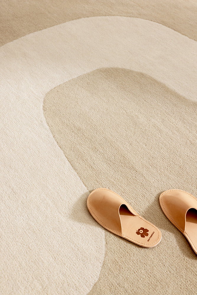 Marimekko Seireeni Ivory Beige Wool Rug