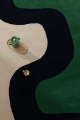 Marimekko Seireeni Emerald Green Wool Rug