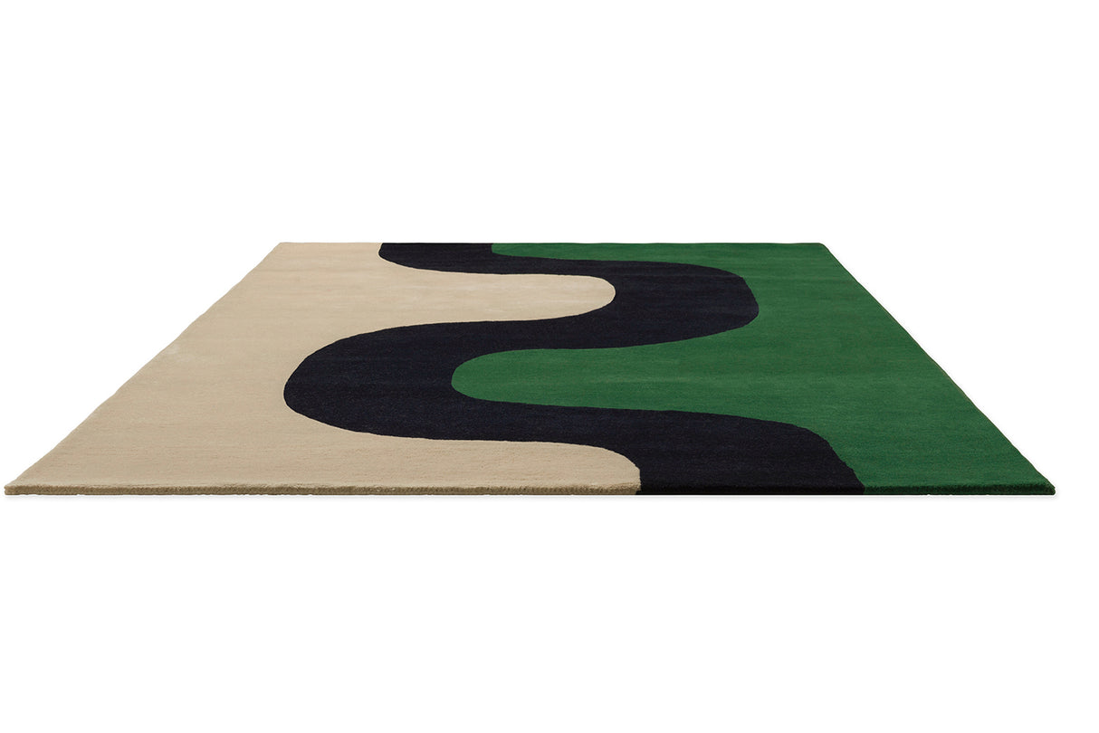 Marimekko Seireeni Emerald Green Wool Rug