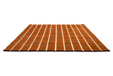 Marimekko Tiiliskivi Brown Grid Wool Rug