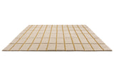 Marimekko Golden Bronze Grid Wool Rug
