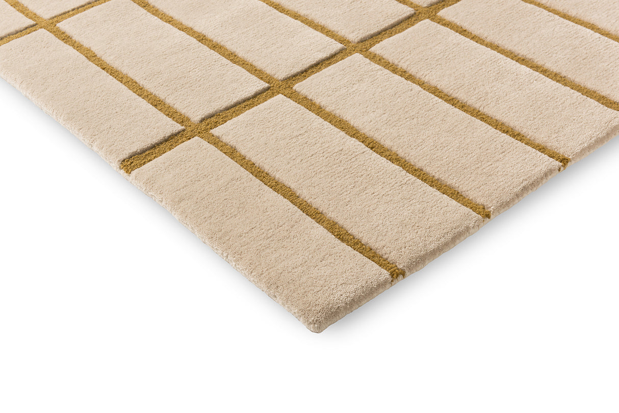 Marimekko Golden Bronze Grid Wool Rug