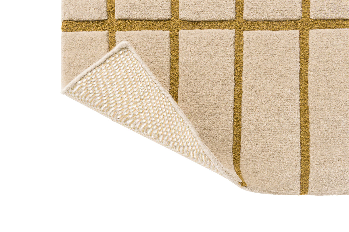 Marimekko Golden Bronze Grid Wool Rug
