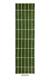 Marimekko Tiiliskivi Forest Green Grid Wool Rug