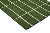 Marimekko Tiiliskivi Forest Green Grid Wool Rug