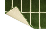 Marimekko Tiiliskivi Forest Green Grid Wool Rug