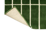 Marimekko Tiiliskivi Forest Green Grid Wool Rug