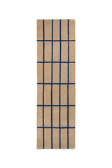 Marimekko Cobalt Blue Grid Wool Rug