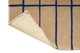 Marimekko Cobalt Blue Grid Wool Rug