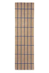 Marimekko Cobalt Blue Grid Wool Rug