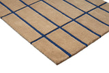 Marimekko Cobalt Blue Grid Wool Rug
