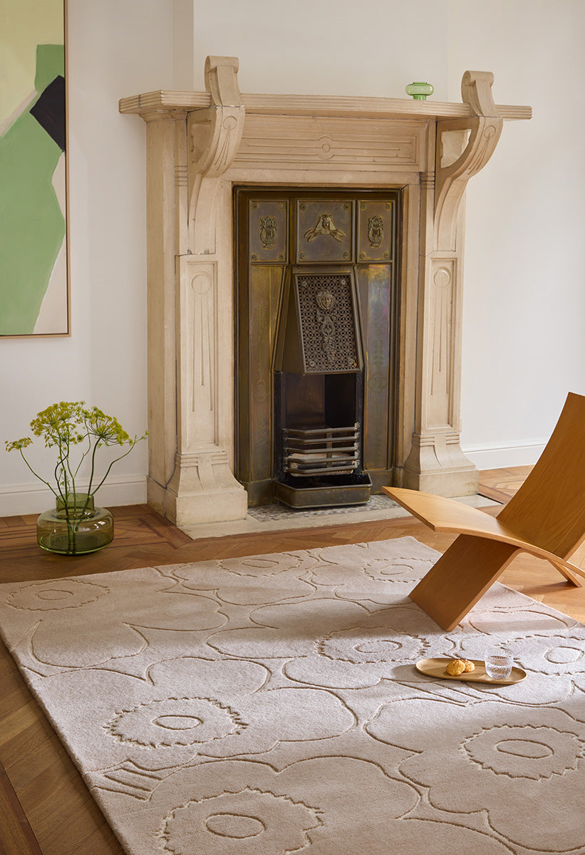 Marimekko Piirto Oatmeal Wool Rug