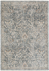Alba Blue Fringed Rug