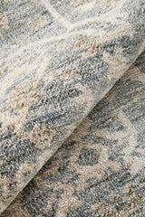 Alba Blue Fringed Rug