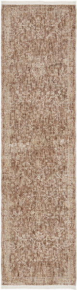 Almond Clay Fringed Rug