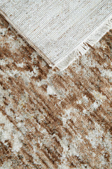 Almond Clay Fringed Rug
