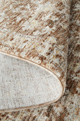 Almond Clay Fringed Rug