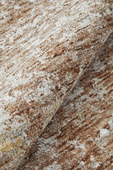 Almond Clay Fringed Rug