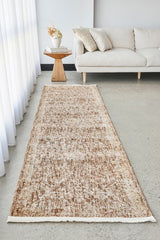 Almond Clay Fringed Rug