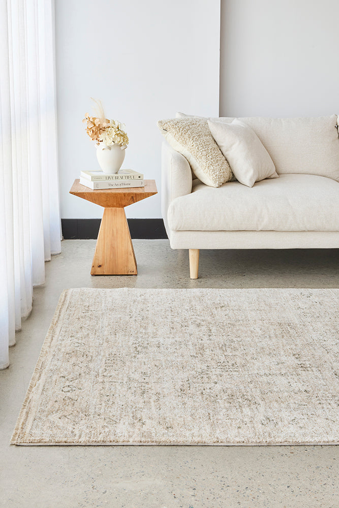 Natural Dune Fringed Rug