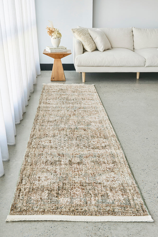 Meadow Mist Fringed Rug