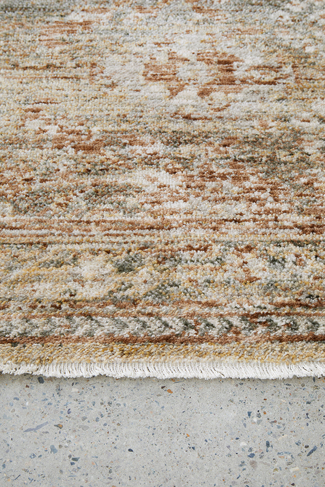 Meadow Mist Fringed Rug