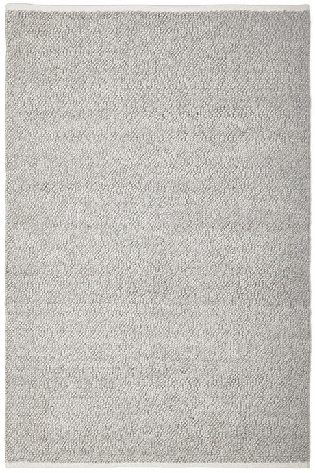 Loop Grey Wool Blend Boucle Rug