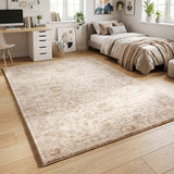 Natural Floral Memory Foam Rug
