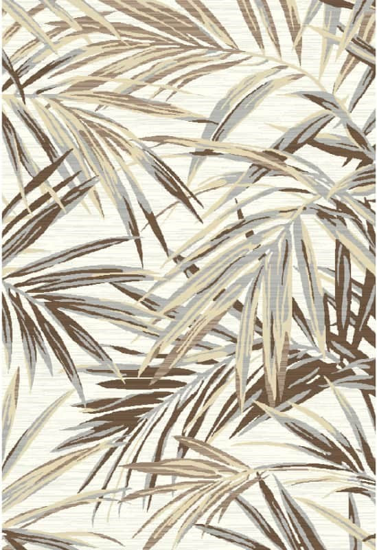 Camila Earthy Palm Leaf Outdoor Rug Lost Design Society