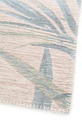 Camila Neutral Palm Leaf Outdoor Rug