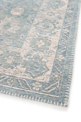 Camila Medallion Dusty Blue Outdoor Rug