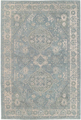 Camila Medallion Dusty Blue Outdoor Rug