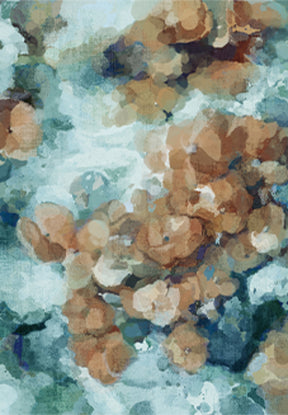 Nelly Soft Faux Fur Blossom Mint Rug - Lost Design Society