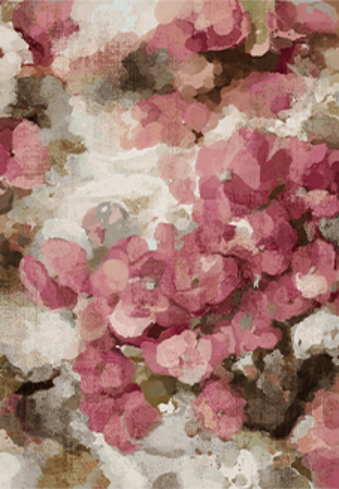 Nelly Soft Faux Fur Blossom Rosa Rug