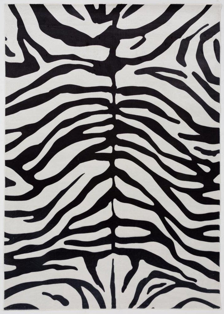 Nelly Soft Faux Fur Zebra Rug