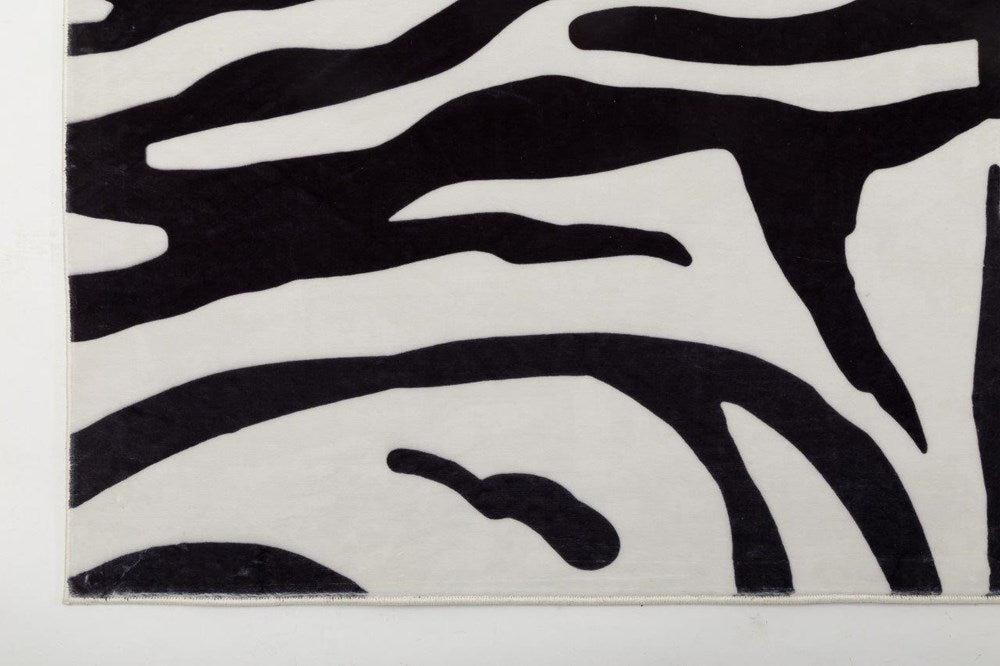 Nelly Soft Faux Fur Zebra Rug