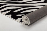 Nelly Soft Faux Fur Zebra Rug