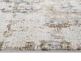 Tawny Abstract Tassel Rug