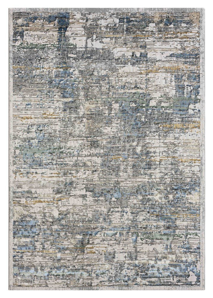 Serene Harmony Blue & Gold Rug