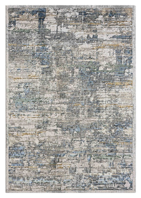 Serene Harmony Blue & Gold Rug - Lost Design Society