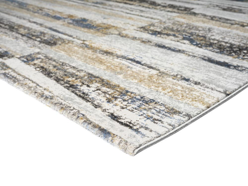 Tranquil Stride Blue & Gold Rug