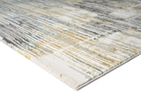 Textured Harmony Blue & Gold Rug