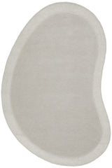 Dove Curved Woollen Rug