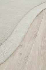 Dove Curved Woollen Rug