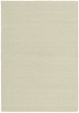 Ivory Cream Pebble Textured Wool Rug