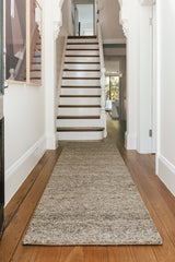 Driftwood Greige Pebble Textured Wool Rug