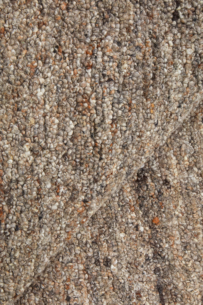 Driftwood Greige Pebble Textured Wool Rug