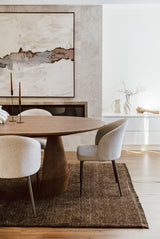 Hand-Loomed Brown Tassel Wool Rug