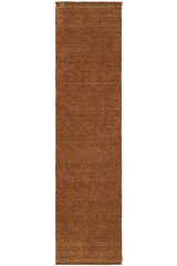 Hand-Loomed Caramel Tassel Wool Rug