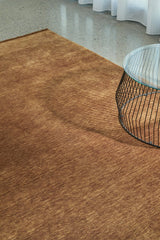 Hand-Loomed Caramel Tassel Wool Rug